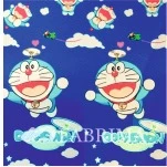 Heavy Twill Bonded | Doraemon Print | Royal Blue
