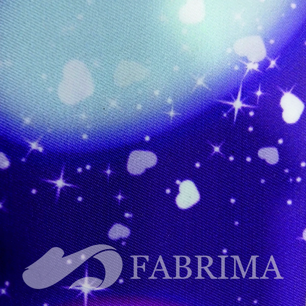 Heavy Twill Bonded | 290 Gsm | Candy Floss Print | Purple