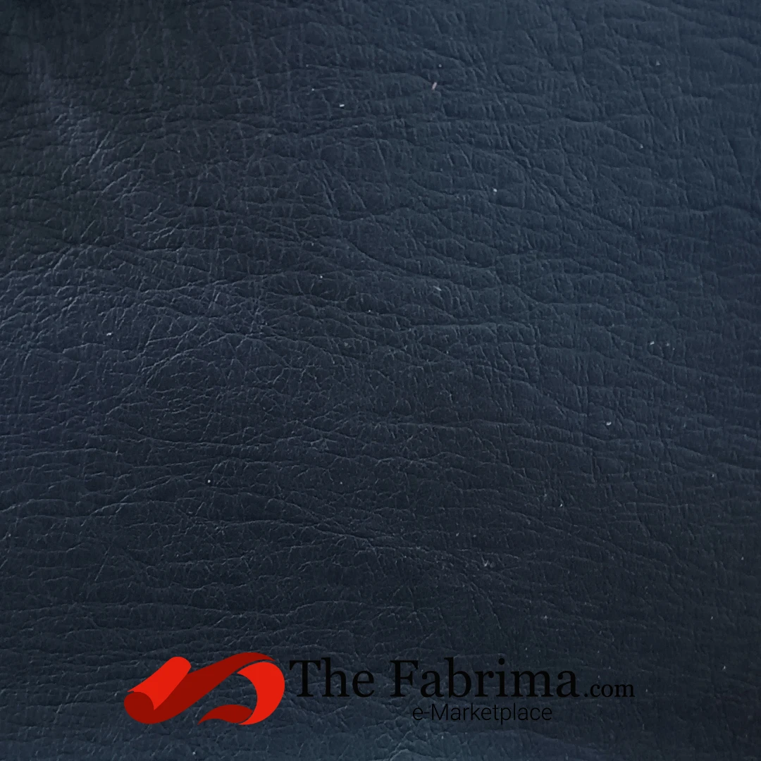 Lehar (Waves) Leather Cloth | 0.7mm | Black