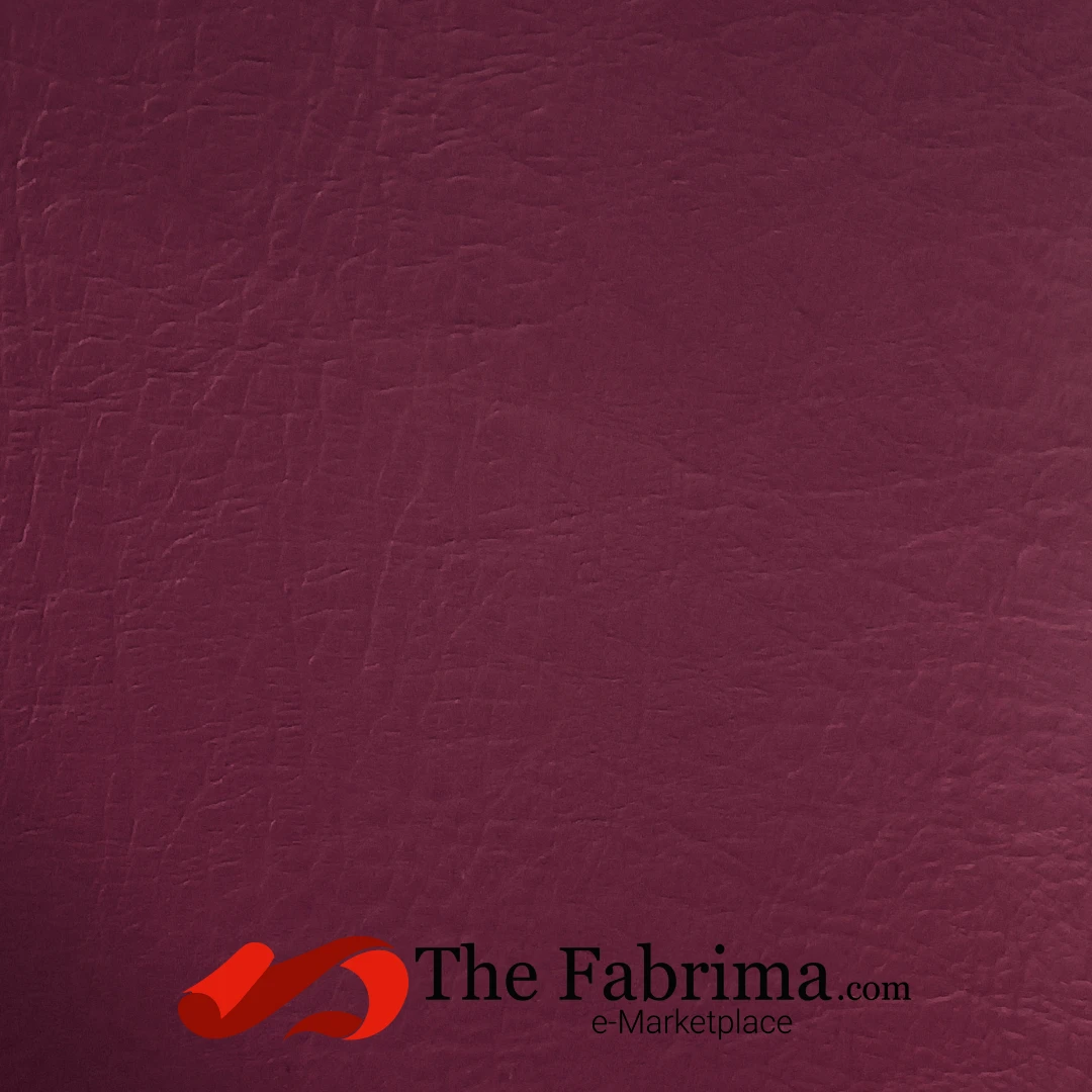 Lehar (Waves) Leather Cloth | 0.7mm | Wine
