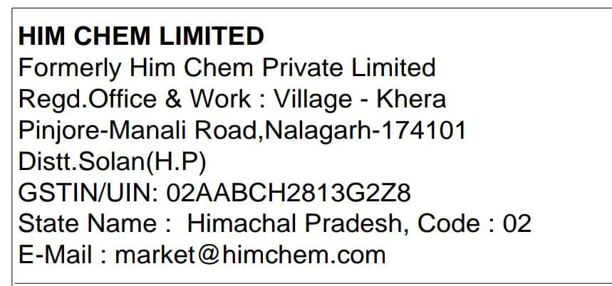 HIM CHEM LIMITED